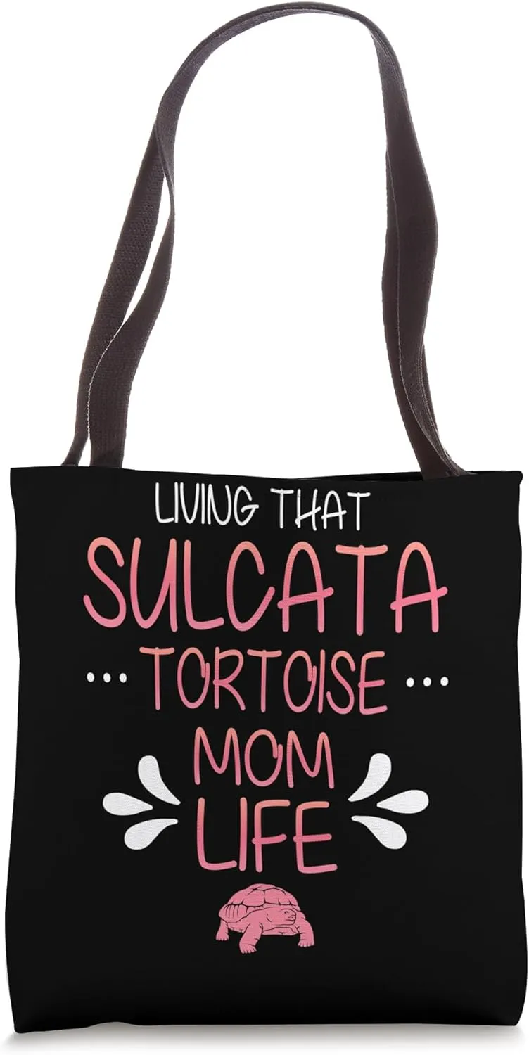 African Spurred Tortoise Owner Sulcata Tortoise Tote Bag