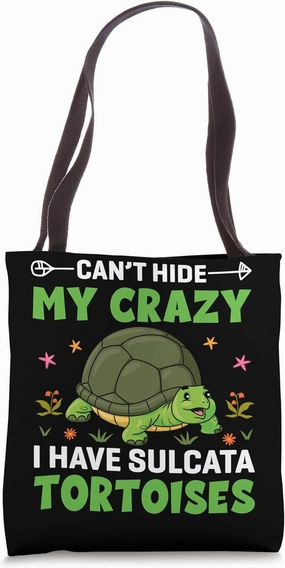 African Spurred Tortoise Lover Reptile Sulcata Tortoise Tote Bag