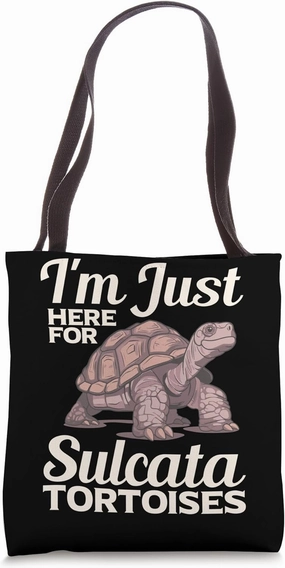 African Spurred Tortoise Owner Accessories Sulcata Tortoise Tote Bag