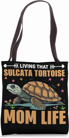 African Spurred Tortoise Owner Accessories Sulcata Tortoise Tote Bag