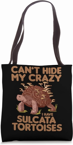 African Spurred Tortoise Reptile Lover Sulcata Tortoise Tote Bag