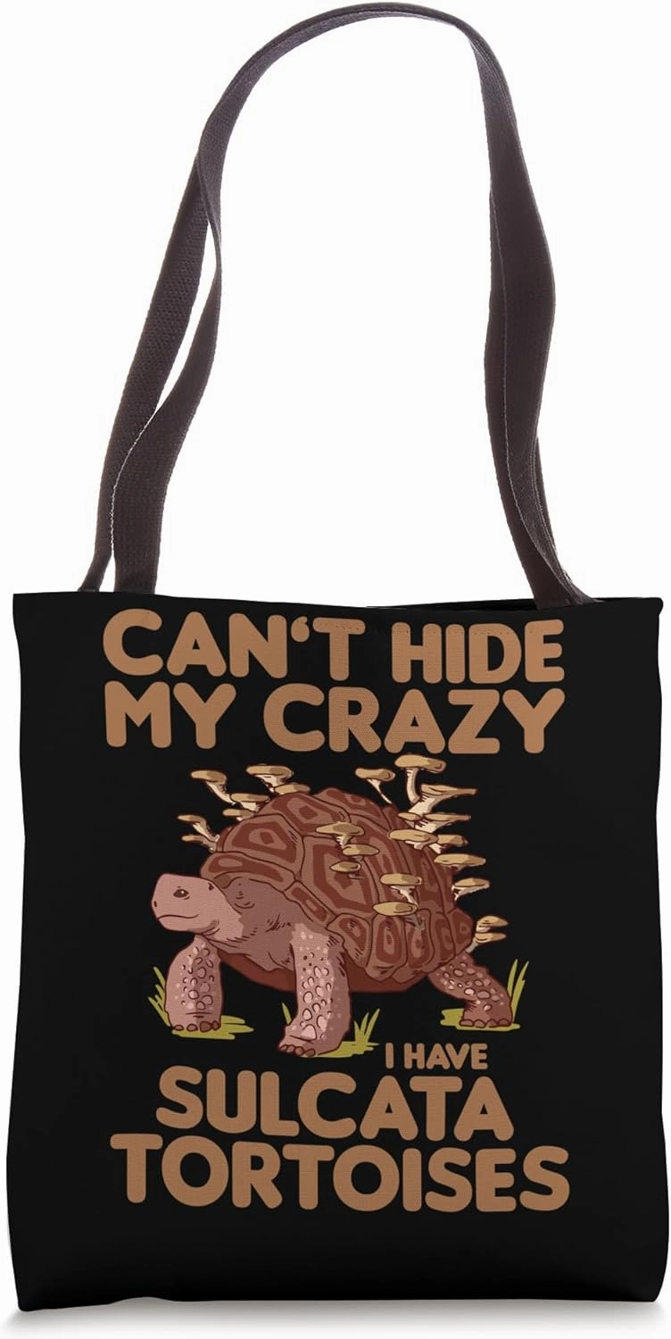 African Spurred Tortoise Reptile Lover Sulcata Tortoise Tote Bag