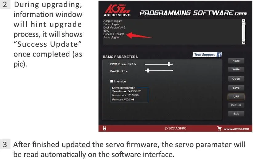 AGFRC V3 Servo Programmer   Software
