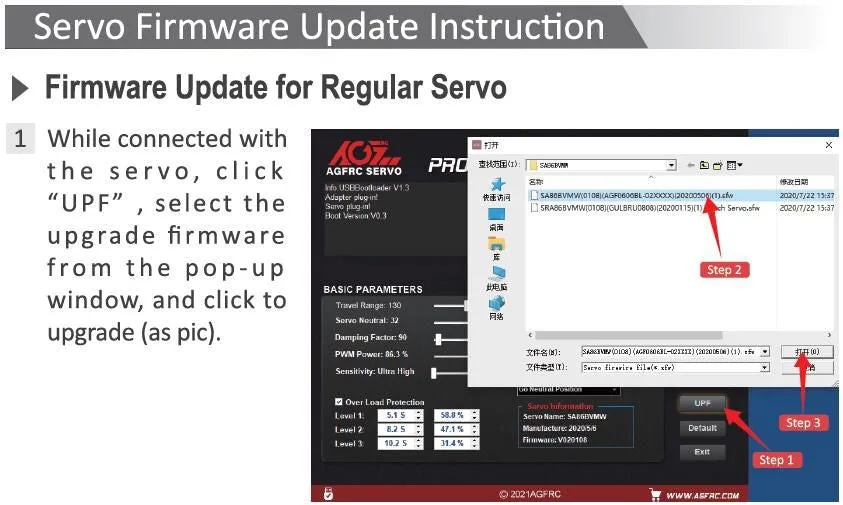 AGFRC V3 Servo Programmer   Software
