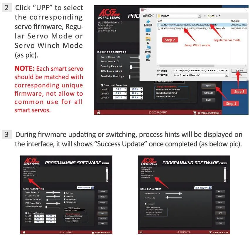 AGFRC V3 Servo Programmer   Software