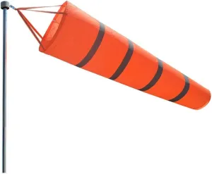 Airport Windsock Rip-stop Outdoor Rainbow Wind Measurement Sock Bag with Reflective Belt(30" 40" 60") (60")