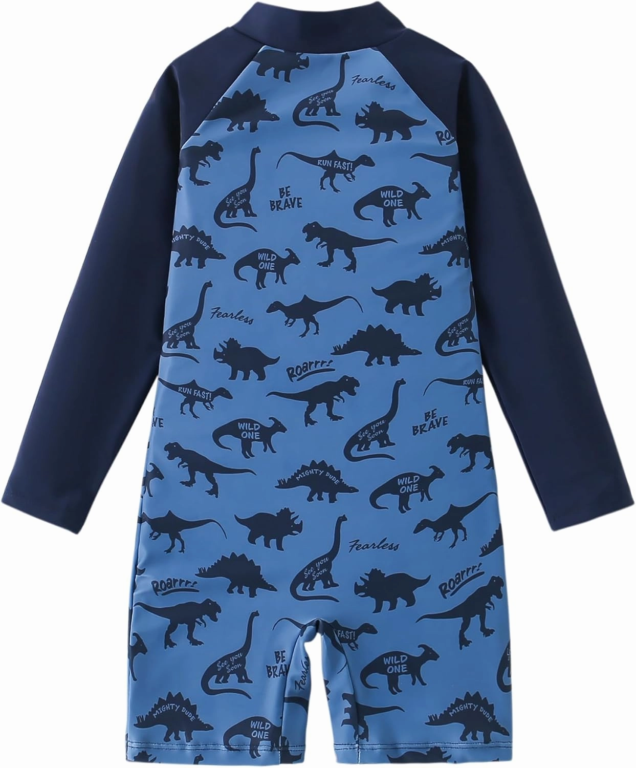 AIWUHE Boys one Piece Swimsuit Zipper Rash Guard Kids Long Sleeve Bathing Suits UPF 50  Sun Protection Swimwear 2-9Y