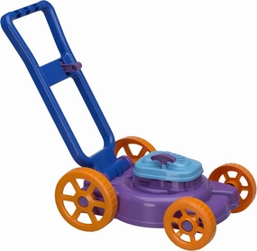 American Plastic Toys Kids’ Nesting Lawn Mower with Pull Starter, Power Shifter, Awesome Motor Noise, Large Rear Wheels, Fun Yard Role Play Experience, for Ages 18m 