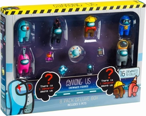 Among Us Action Figures Series 3 - Pack of 8 Collectible Figurines - Official Among Us Toys for Boys & Girls - Collect All Crewmates from The Among Us Video Game - Imposter (Style B)