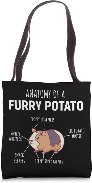 Anatomy Of A Furry Potato Guinea Pig Lover Gift Tote Bag