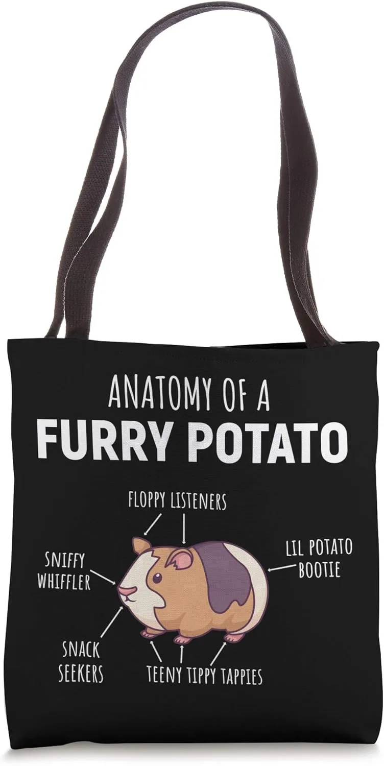 Anatomy Of A Furry Potato Guinea Pig Lover Gift Tote Bag