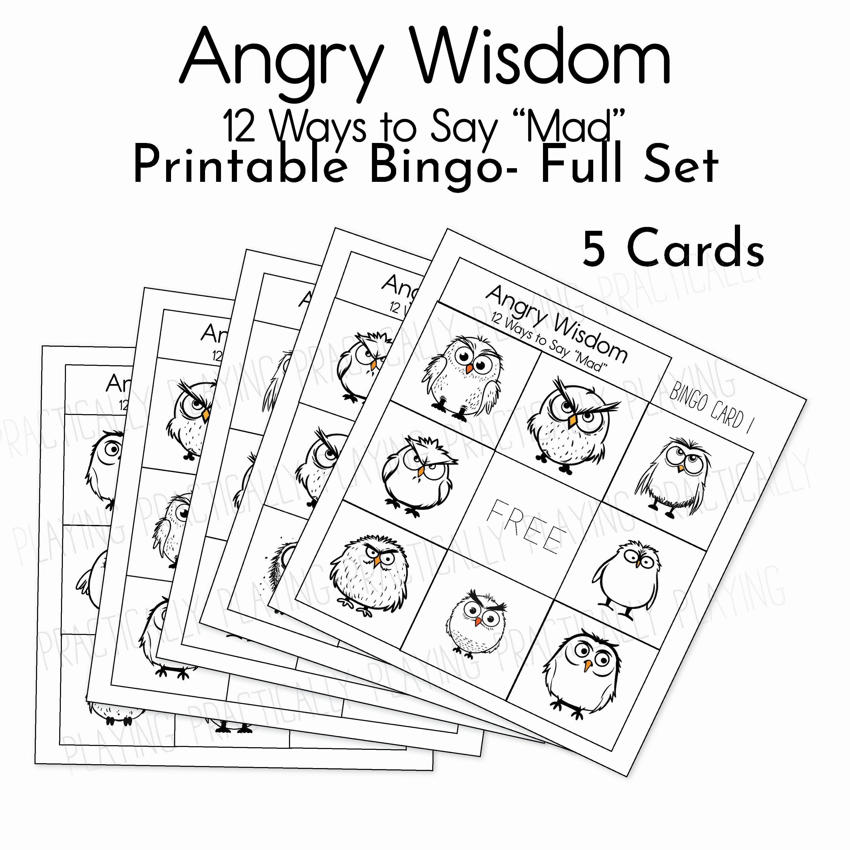 Angry Owls Game Essentials Pack- CRICUT PRINT AND CUT