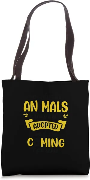 Animal Rights Rescue Cat Dog Adoption Rescue Cat Dog Lover Tote Bag