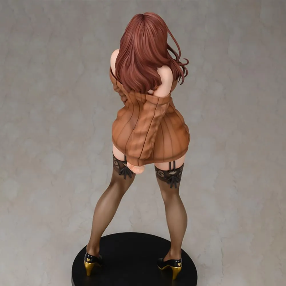 Anime Illustration Curtain-chan PVC Model Statue - Bunny Girl Figure by Shiho Kujo, 11.02in/28cm