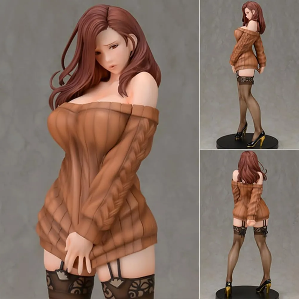 Anime Illustration Curtain-chan PVC Model Statue - Bunny Girl Figure by Shiho Kujo, 11.02in/28cm