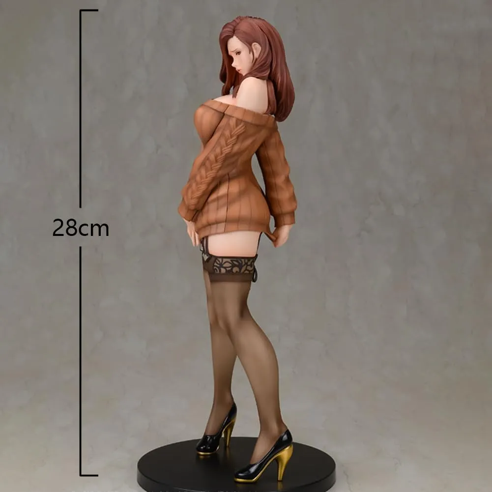 Anime Illustration Curtain-chan PVC Model Statue - Bunny Girl Figure by Shiho Kujo, 11.02in/28cm