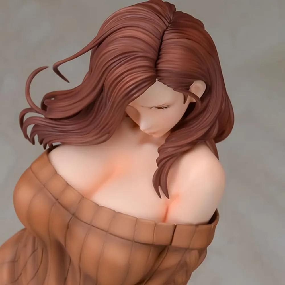 Anime Illustration Curtain-chan PVC Model Statue - Bunny Girl Figure by Shiho Kujo, 11.02in/28cm