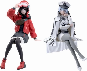 Anime Illustration Girl RubyRose Figure Original Painting Weiss Schnee Figurine Statue Collectibles
