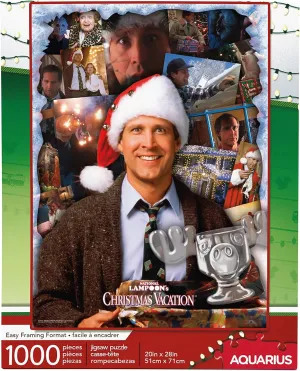 AQUARIUS National Lampoon's Christmas Vacation Puzzle (1000 Piece Jigsaw Puzzle) - Merry Clarkmas Puzzle - Glare Free - Precision Fit - Officially Licensed Merchandise - 20 x 28 Inches