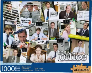 AQUARIUS The Office Cast Collage Puzzle (1000 Piece Jigsaw Puzzle) - Glare Free - Precision Fit - Officially Licensed The Office Merchandise & Collectibles - 20 x 28 Inches