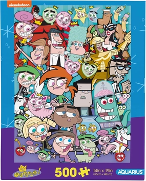 AQUARIUS Fairly Odd Parents Puzzle (500 Piece Jigsaw Puzzle) - Glare Free - Precision Fit - Virtually No Puzzle Dust - Officially Licensed Nickelodeon Collectibles-14x19 in