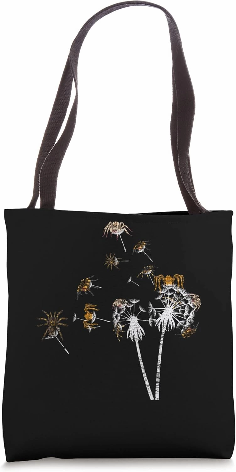 Arachnid Arthropod Tarantula Spider Lover Dandelion Spider Tote Bag