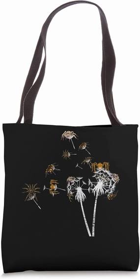 Arachnid Arthropod Tarantula Spider Lover Dandelion Spider Tote Bag