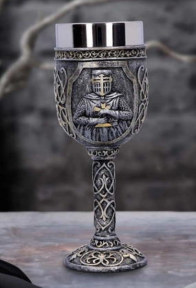 Armoured Medival Knight Soldier Goblet 19cm