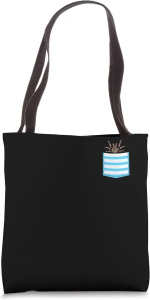 Arthropod Spider Lover Pet Arachnid Tarantula Pocket Spider Tote Bag