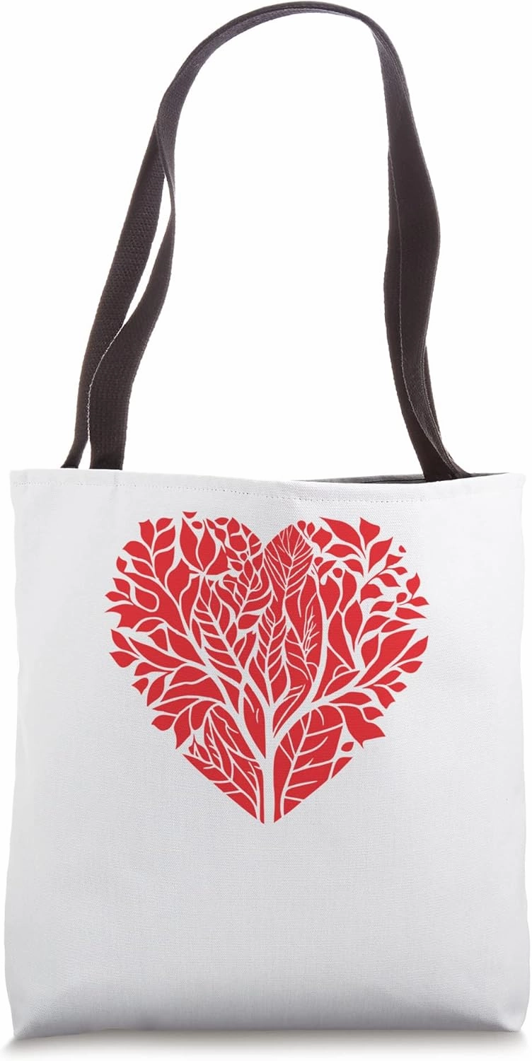 Artistic Hear Leaves Limbs & Trees Design for Nature Lovers Tote Bag