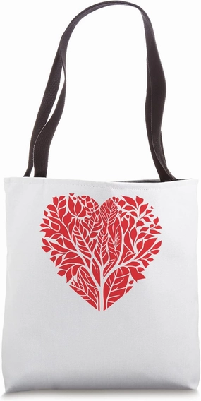 Artistic Hear Leaves Limbs & Trees Design for Nature Lovers Tote Bag