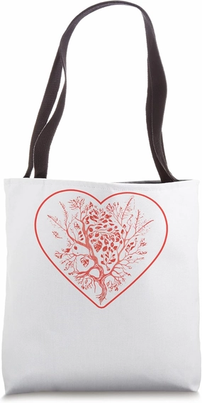 Artistic Hear Leaves Limbs & Trees Design for Nature Lovers Tote Bag