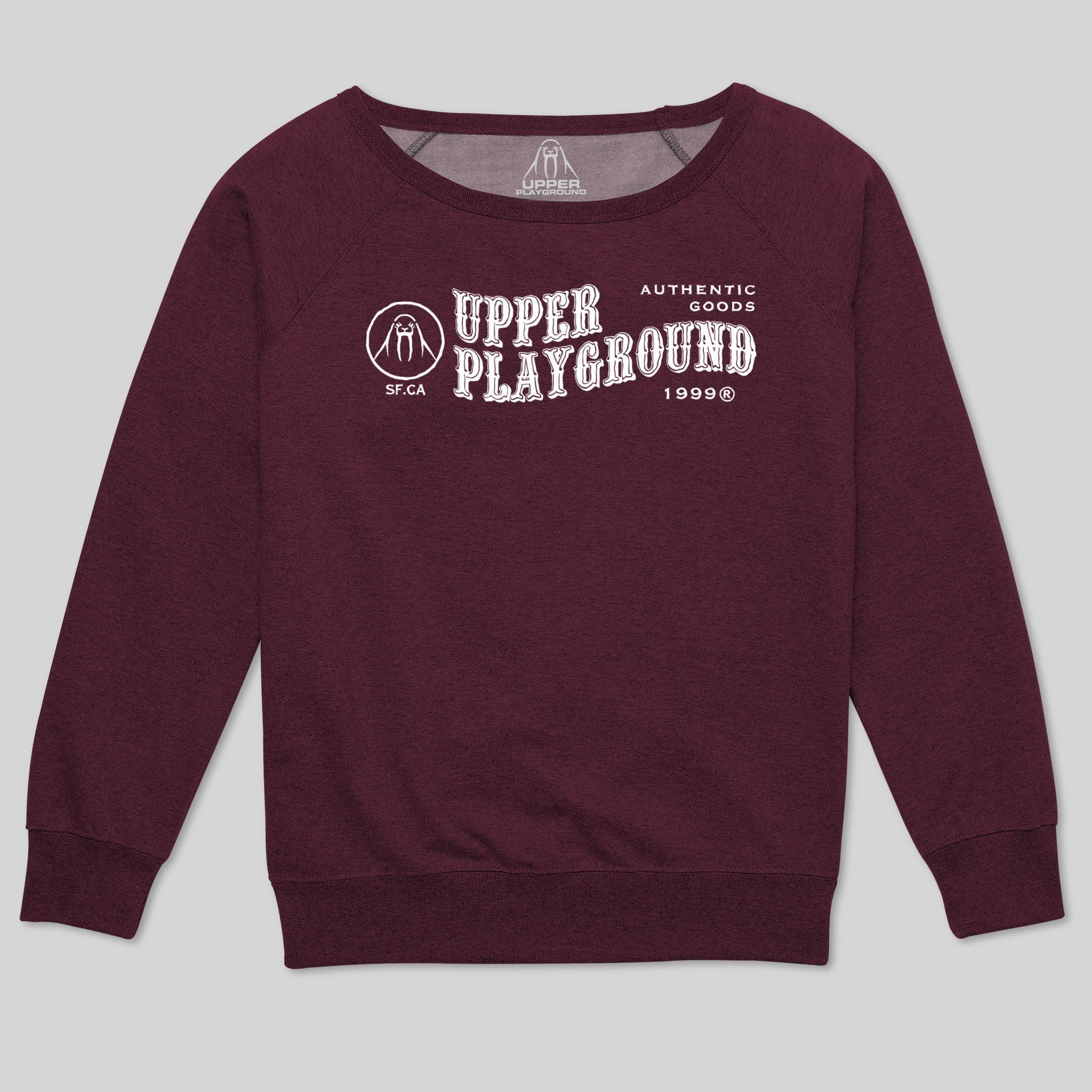 AUTHENTIC GOODS WOMEN'S SCOOP NECK SWEATSHIRT