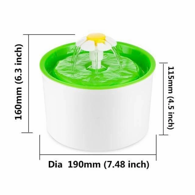 Automatic Pet Water Fountain - Flower Design Pet Dispenser
