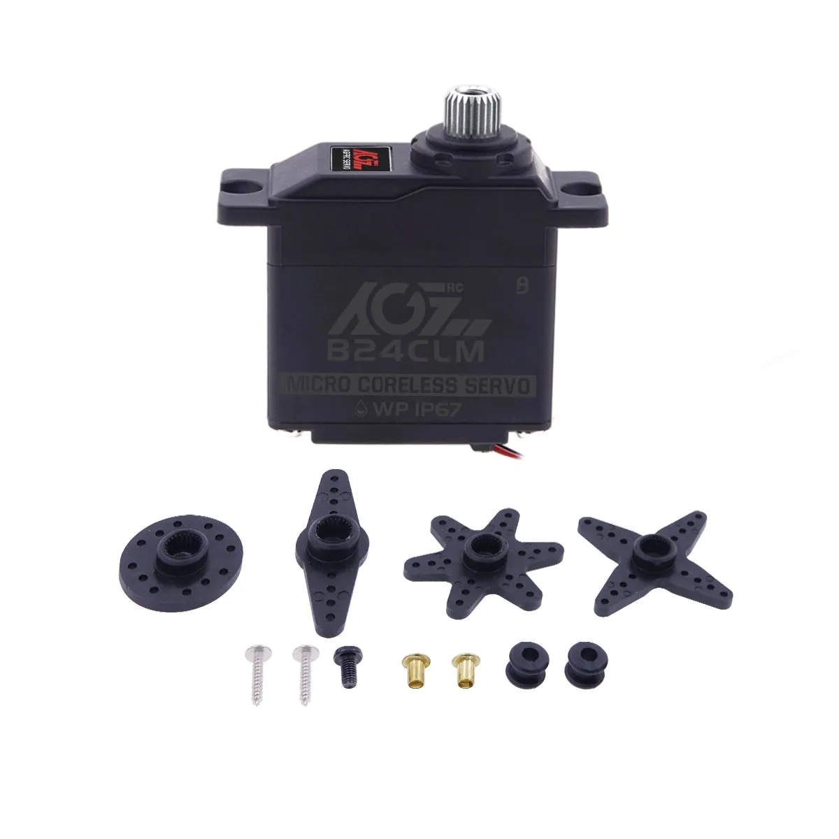 B24CLM AGFRC 6KG 0.08Sec Titanium Gear High Speed Coreless Micro Digital Waterproof 1/16 TRAXAS E-Revo etc.