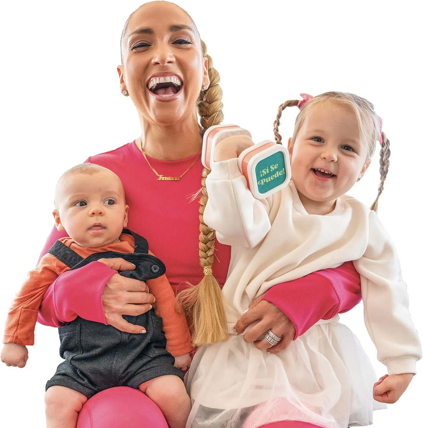 Baby Workout Toys by Robin Arzon - Count & Groove Bouncy Barbell - Baby Play Gym Toys with Lights and Sounds - Counts and Sings in English and Spanish - Baby Toys Ages 9 Months and Up