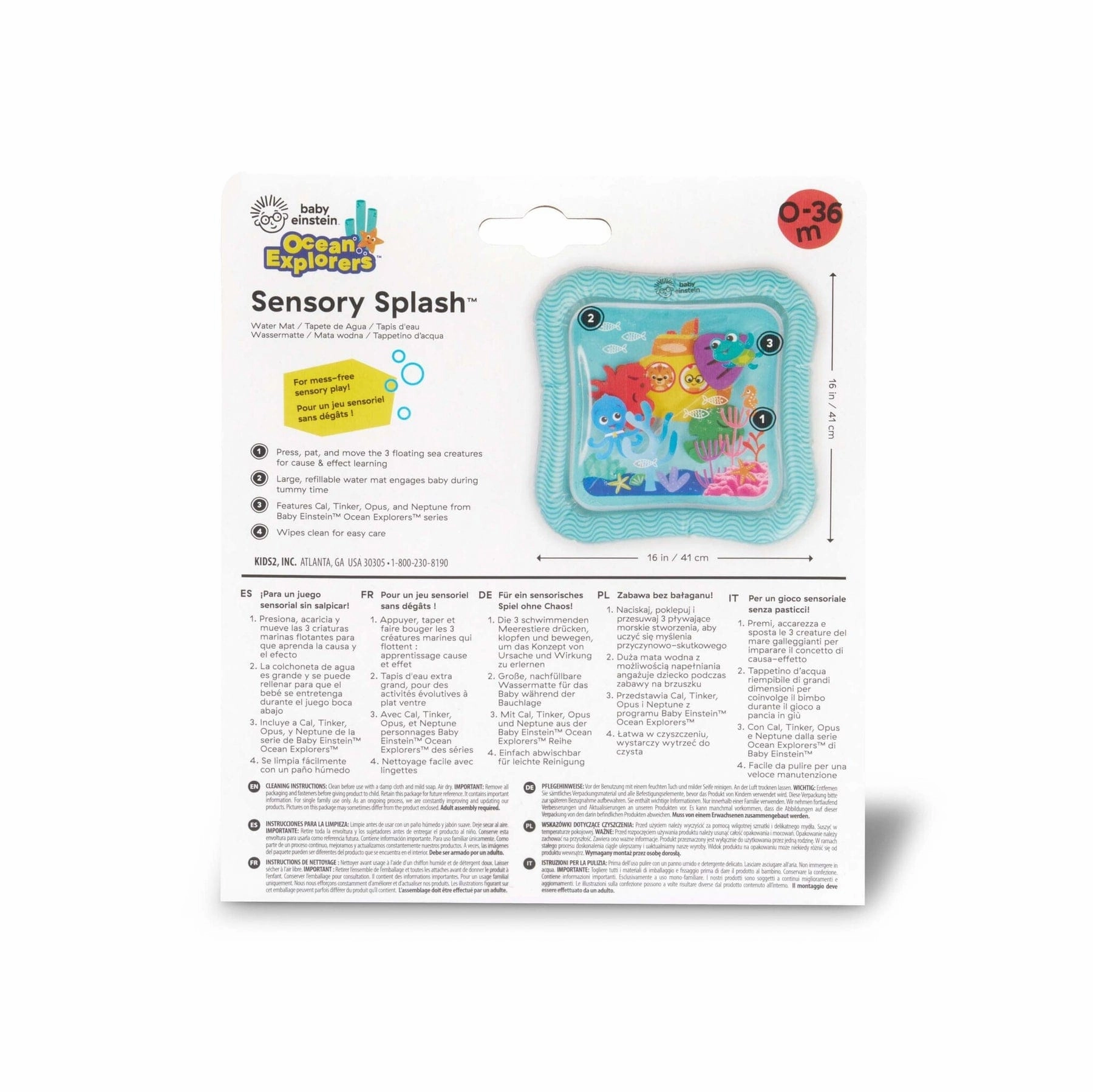 Baby Einstein Ocean Explorers - Sensory Splash Water Mat