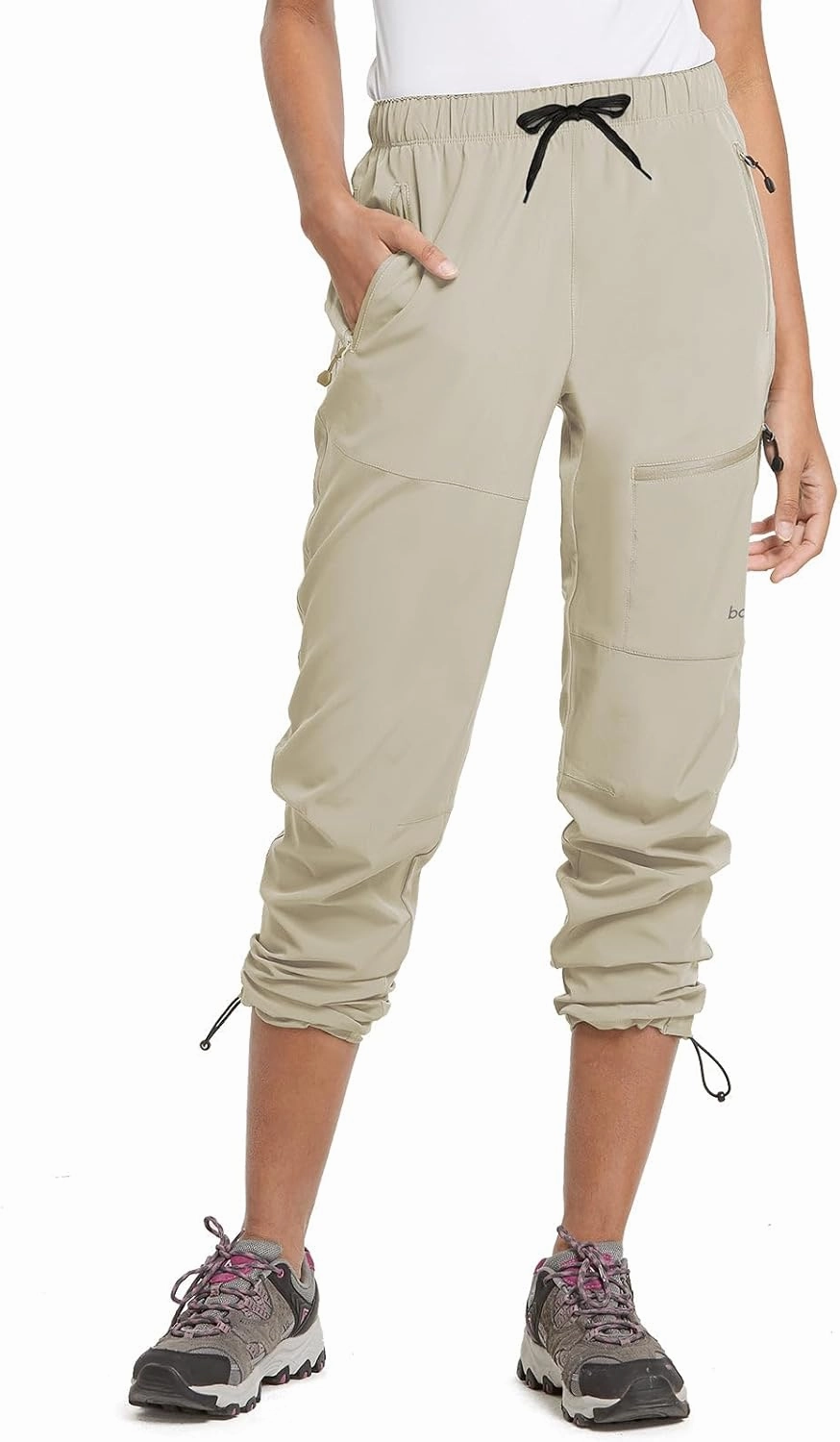 baleaf Women's Hiking Pants Quick Dry Lightweight Water Resistant Elastic Waist Cargo Pants for All Seasons