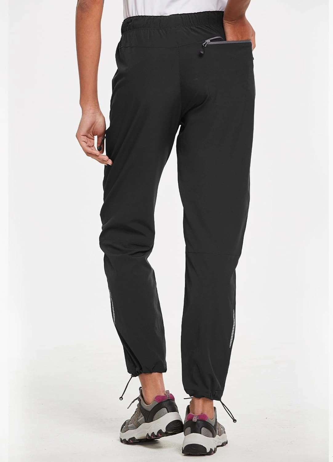 baleaf Women's Hiking Pants Quick Dry Lightweight Water Resistant Elastic Waist Cargo Pants for All Seasons