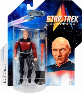 BANDAI Star Trek Figure Captain Jean-Luc Picard | 5'' The Next Generation Action TNG Toy Articulated Gifts and Merchandise, Multicolor, (P63061)