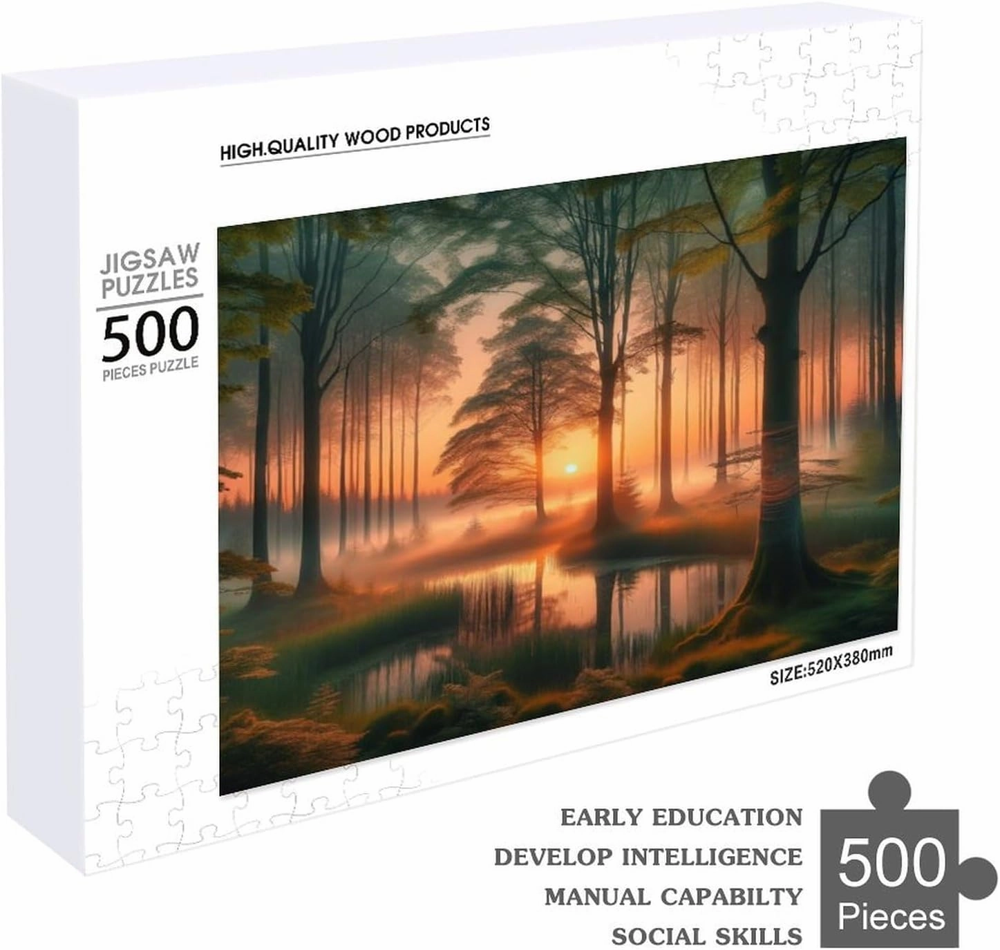 Bass Fishing Knowledge 500 Piece Wooden Jigsaw Puzzles for Adults Family Elderly Puzzle Game for Family Art Decorations Funny 500 Piece Puzzle Toy Gift for Friend Wife Mom 20.5x15 Inch