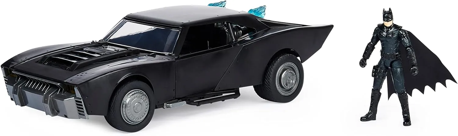BATMAN The 2022 Movie Lights & Sounds Batmobile with 4-inch Action Figure