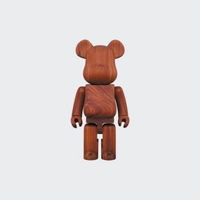 Bearbrick X Karimoku Paorosa 400% Wood