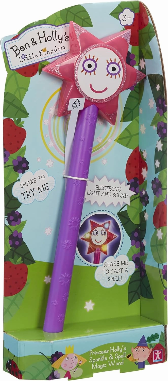 Ben & Holly Sparkle & Spell Wand with Sounds & Speech, Little Kingdom, Interactive Toy, Imaginative Play
