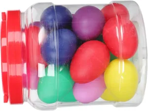 BESPORTBLE 20 Pcs Musical Egg Percussion Instrument for Shaking Eggs for Early Education Birthday Music Learning and Party Favors Random Color