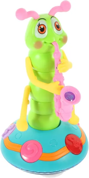 BESPORTBLE Electric Caterpillar Dancing for Interactive Plaything for Home Use Safe Plastic Design Present for Boy Girl Months No Battery Required Random Color