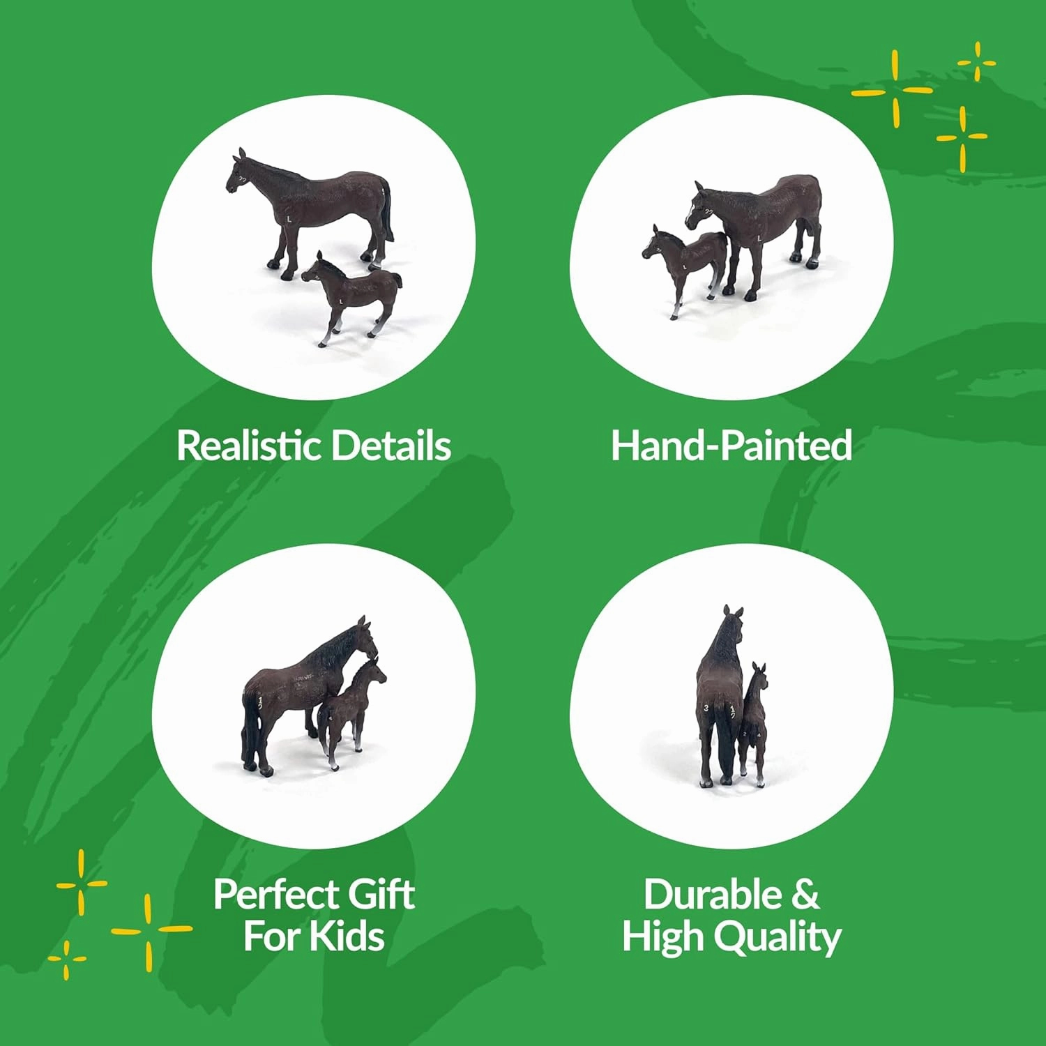 Big Country Toys Horse Mare and Colt Set (6666 Ranch Quarter Horse Mare & Colt)