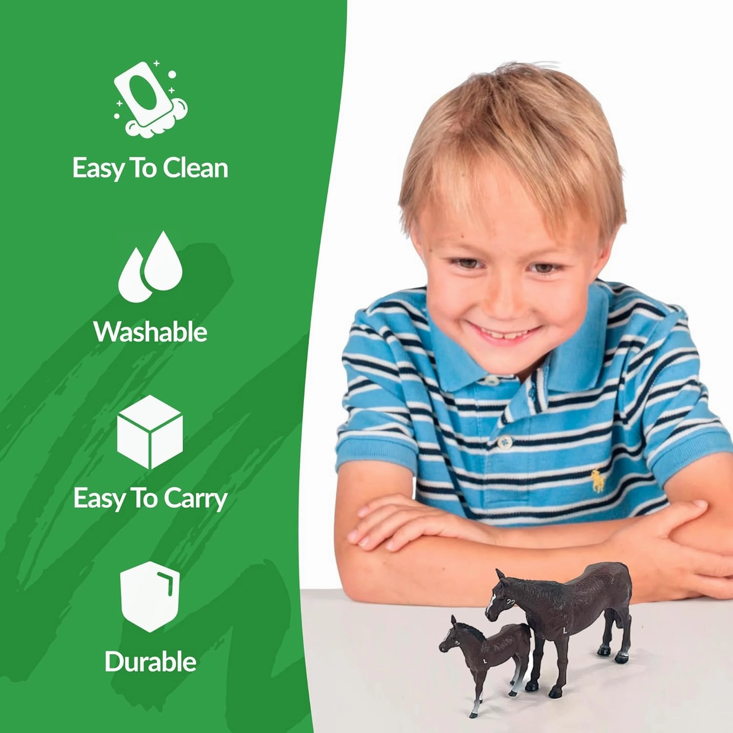 Big Country Toys Horse Mare and Colt Set (6666 Ranch Quarter Horse Mare & Colt)