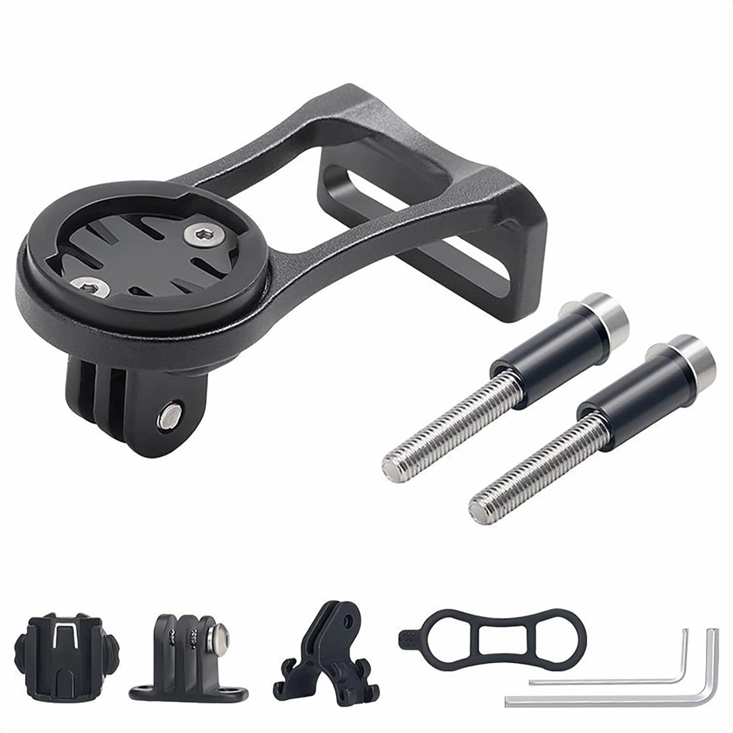 Bike Extended Out-Front Mount Kit for Garmin Edge, Bicycle Handlebar Mount Computer GPS Holder for NiteRider Adapter, Sports Action Camera, 25 130 200 500 510 520 800 810 820 1000 1030