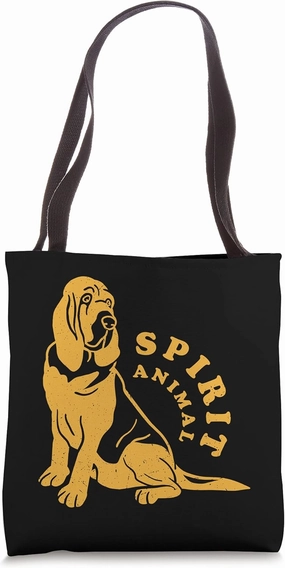 Bloodhound - Spirit Animal / Funny & Cool Bloodhound Pet Dog Tote Bag